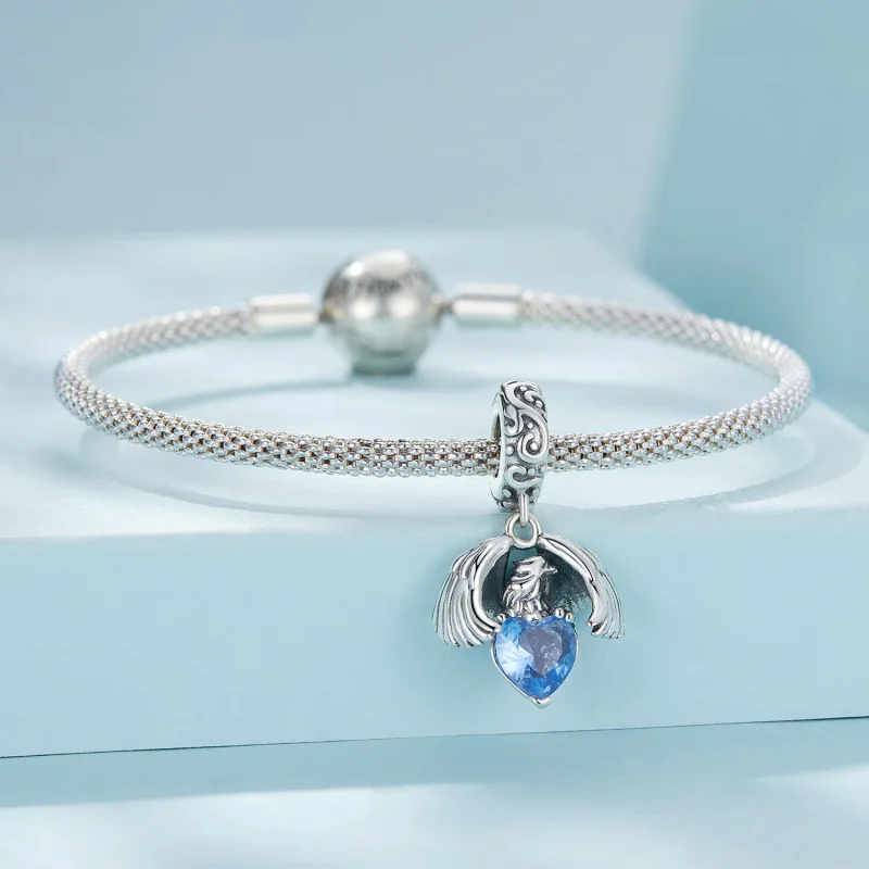 (Bild für) Pandora Style Weißer Adler Anhänger - SCC2636 - Ansicht 3