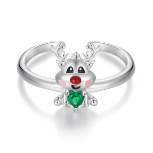 (Bild für) Pandora Style Weihnachts-Rentier Offener Ring - BSR493-E
