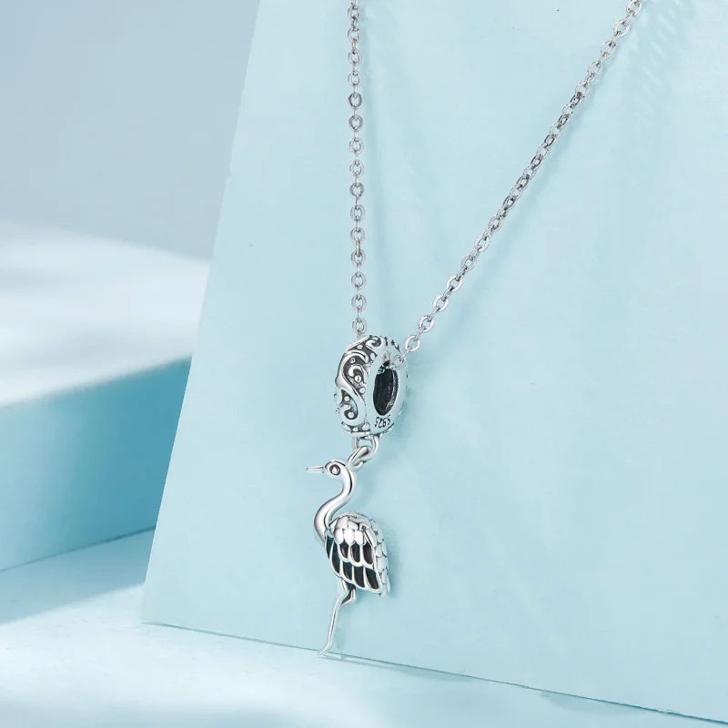 (Bild für) Pandora Style Weißstorch-Anhänger - SCC2635 - Ansicht 2