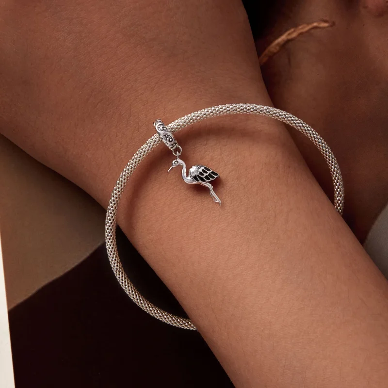 (Bild für) Pandora Style Weißstorch-Anhänger - SCC2635 - Ansicht 6