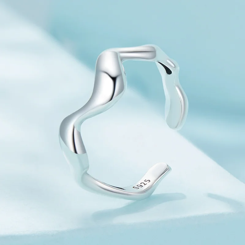 (Bild für) Pandora Style Welle Offener Ring - SCR954 - Ansicht 2