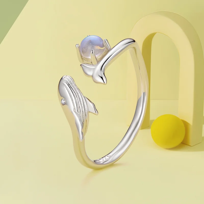 (Bild für) Pandora Style Whale Open Ring - BSR473-E - Ansicht 2