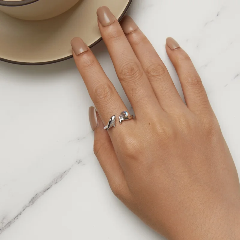 (Bild für) Pandora Style Whale Open Ring - BSR473-E - Ansicht 5