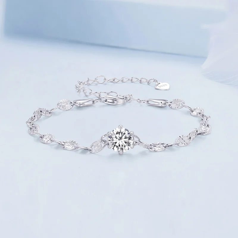 (Bild für) Pandora Style Zirkon Fein-Funkel-Kettenarmband - BSB142 - Ansicht 3