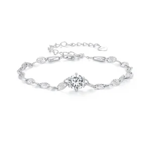 (Bild für) Pandora Style Zirkon Fein-Funkel-Kettenarmband - BSB142