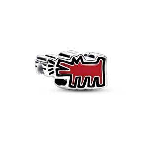 (Bild für) Keith Haring™ x Pandora Bellender Hund Anhänger - 792218C01