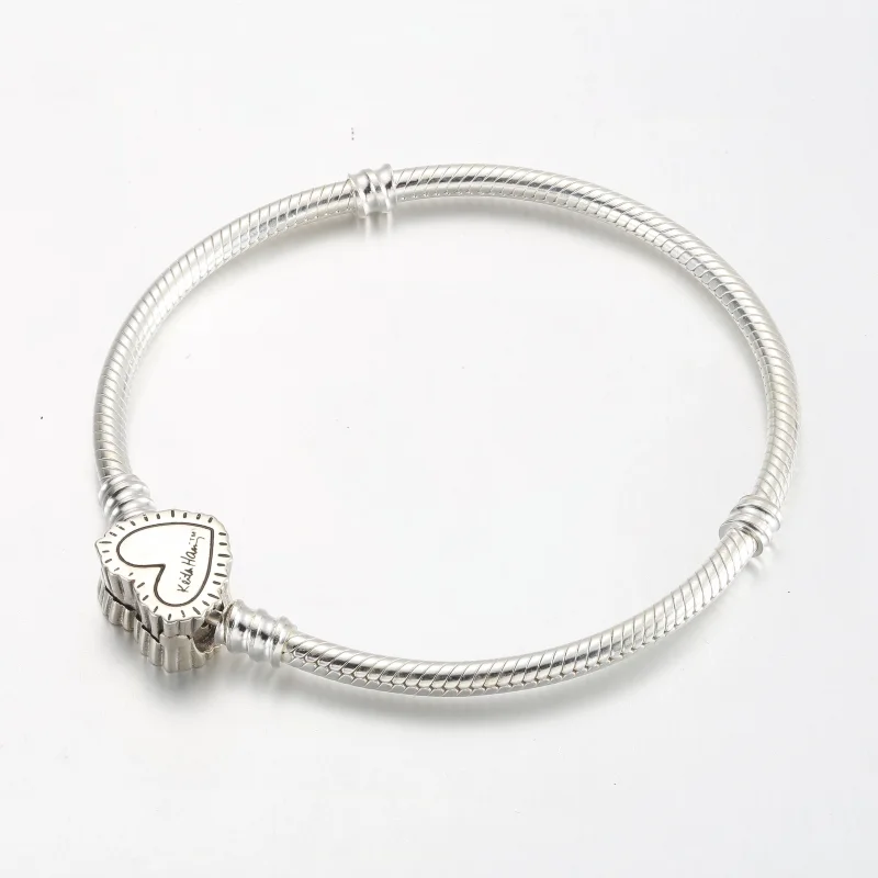 (Bild für) Keith Haring™ x Pandora Moments Strahlendes Herz Kettenarmband mit Schlangenkett - Ansicht 3
