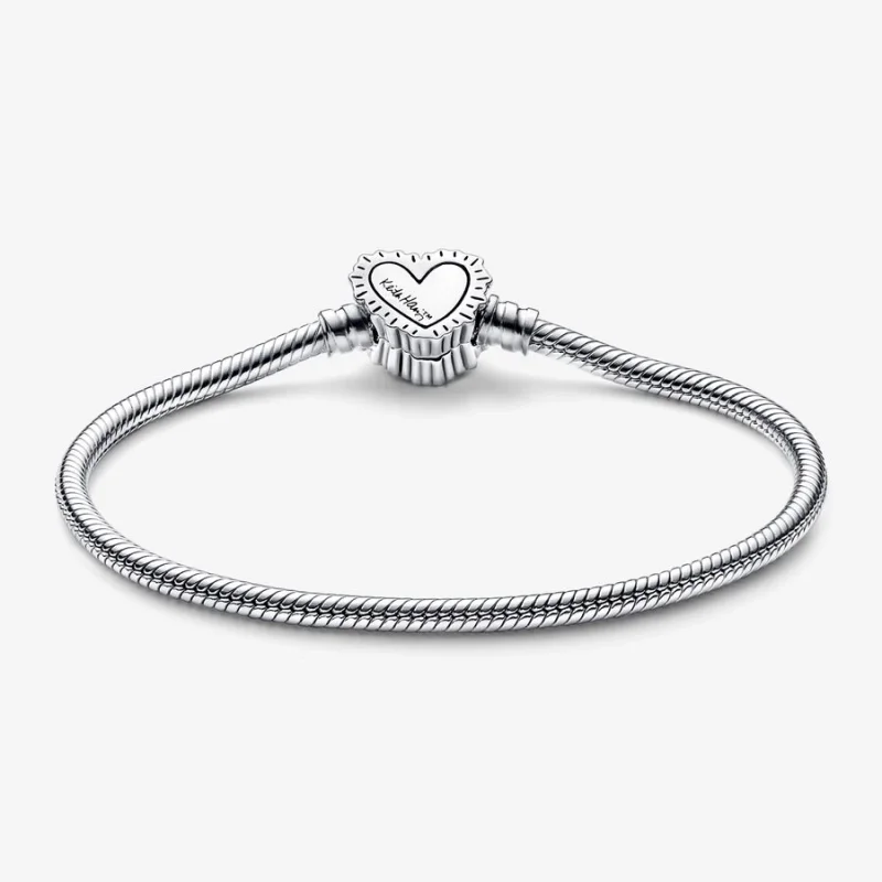 (Bild für) Keith Haring™ x Pandora Moments Strahlendes Herz Kettenarmband mit Schlangenkett - Ansicht 6