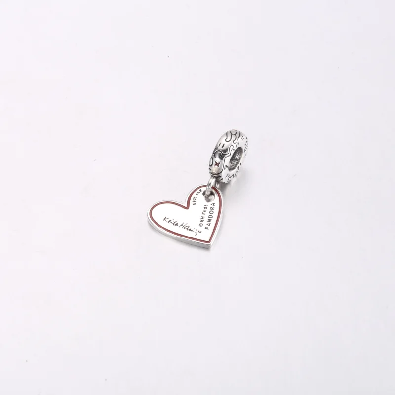 (Bild für) Keith Haring™ x Pandora Strichmännchen-Herz-Anhänger - 792215C01 - Ansicht 3