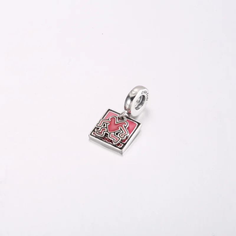 (Bild für) Keith Haring™ x Pandora Walking Heart Doppel-Anhänger - 792216C01 - Ansicht 2