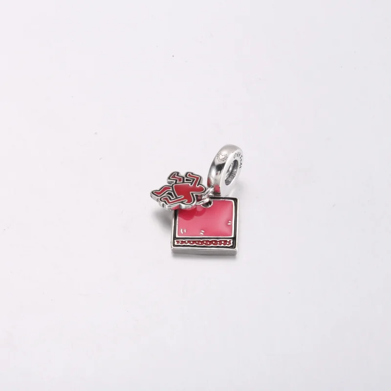 (Bild für) Keith Haring™ x Pandora Walking Heart Doppel-Anhänger - 792216C01 - Ansicht 3