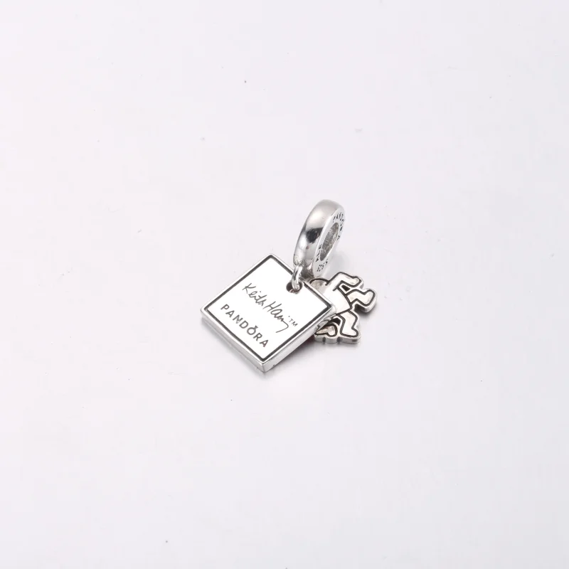 (Bild für) Keith Haring™ x Pandora Walking Heart Doppel-Anhänger - 792216C01 - Ansicht 4