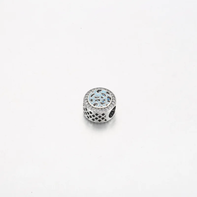 (Bild für) Pandora Blauer Leopardenprint-Anhänger aus Sterlingsilber - 792016CZ_E024 - Ansicht 2
