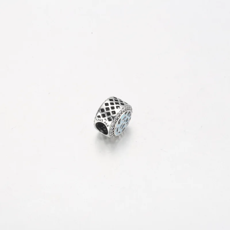 (Bild für) Pandora Blauer Leopardenprint-Anhänger aus Sterlingsilber - 792016CZ_E024 - Ansicht 3