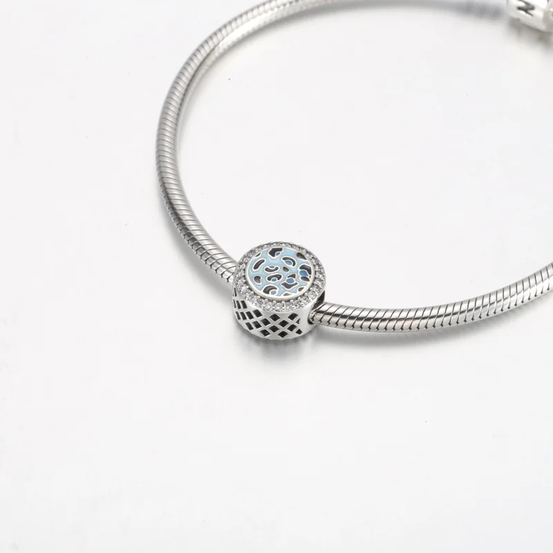 (Bild für) Pandora Blauer Leopardenprint-Anhänger aus Sterlingsilber - 792016CZ_E024 - Ansicht 5