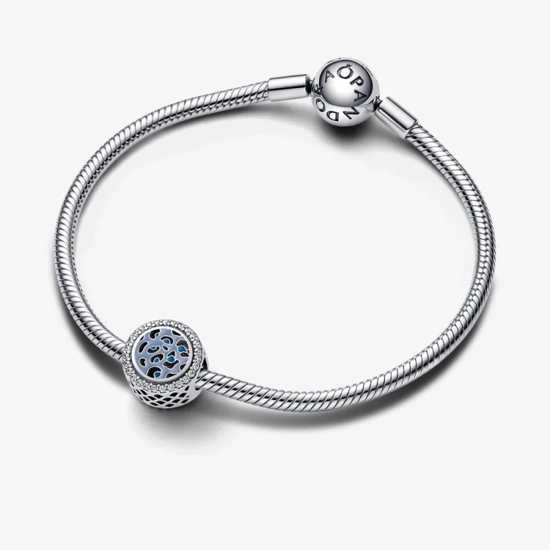 (Bild für) Pandora Blauer Leopardenprint-Anhänger aus Sterlingsilber - 792016CZ_E024 - Ansicht 6