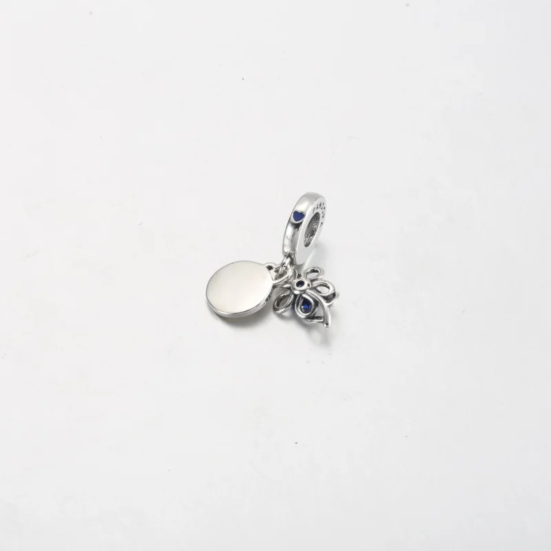 (Bild für) Pandora Blooming Flower Double Dangle Charm - 792293C01 - Ansicht 3