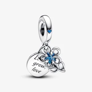 (Bild für) Pandora Blooming Flower Double Dangle Charm - 792293C01