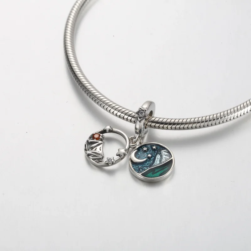 (Bild für) Pandora Camping Night Sky Doppel-Anhänger - 791686C01 - Ansicht 4