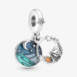 (Bild für) Pandora Camping Night Sky Doppel-Anhänger - 791686C01