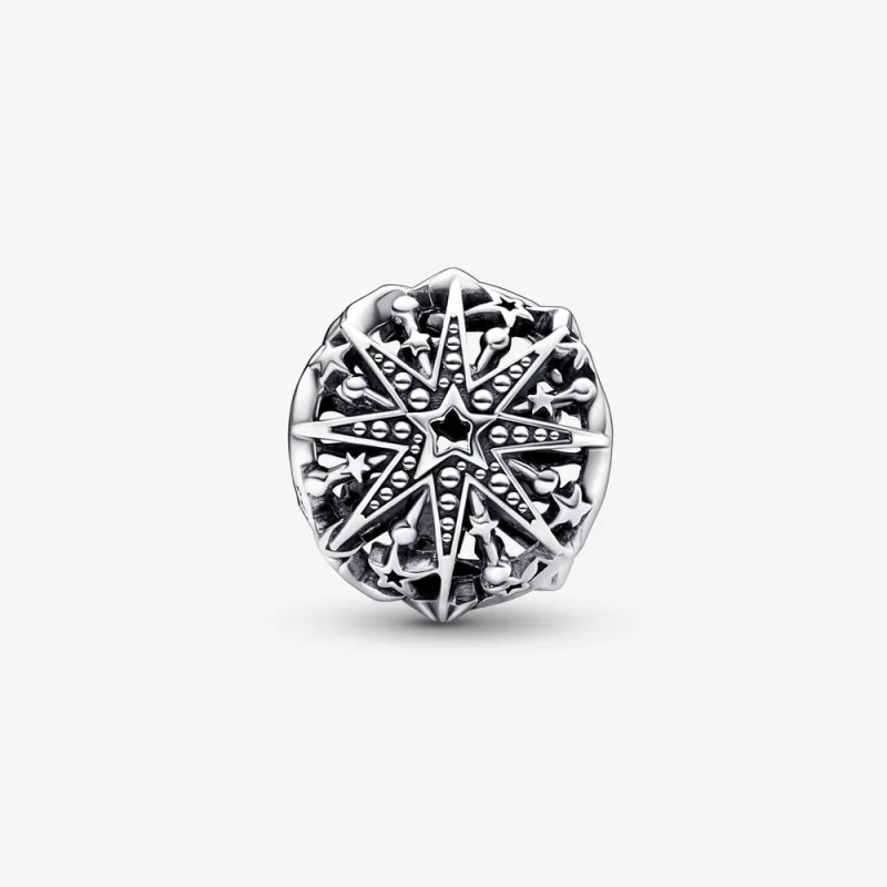 (Bild für) Pandora Celestial Schneeflocke Charm - 792360C00 - Ansicht 5