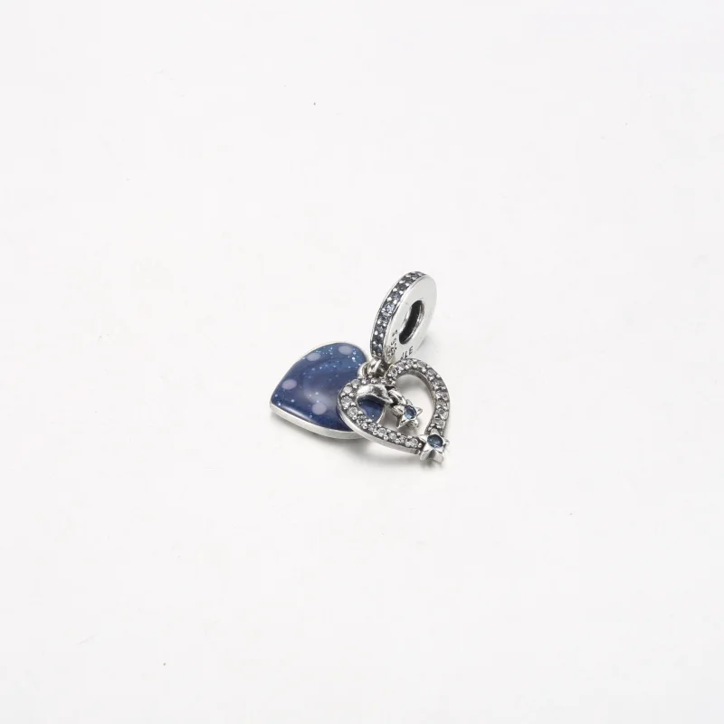 (Bild für) Pandora Celestial Shooting Star Heart Doppel-Anhänger - 792356C01 - Ansicht 2
