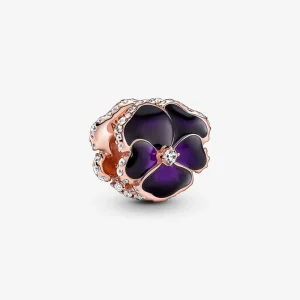 (Bild für) Pandora Deep Purple Stiefmütterchen Charm - 780777C01