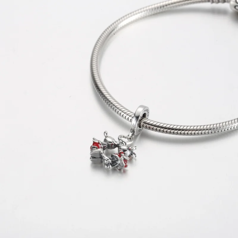 (Bild für) Pandora Disney Mickey Mouse & Minnie Mouse Kuss-Anhänger - 790075C01 - Ansicht 4