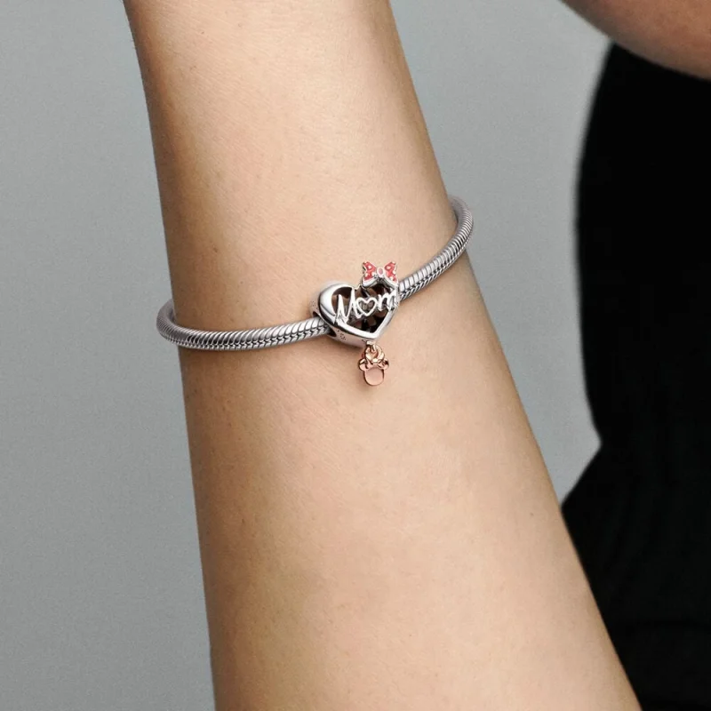 (Bild für) Pandora Disney Minnie Mouse Mama Herz Charm - 781142C01 - Ansicht 6