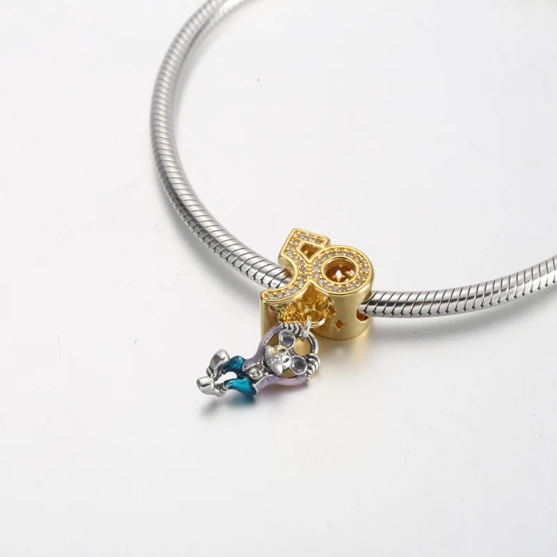 (Bild für) Pandora Disney Parks Mickey Maus 50. Jubiläums Anhänger - 769597C01 - Ansicht 6