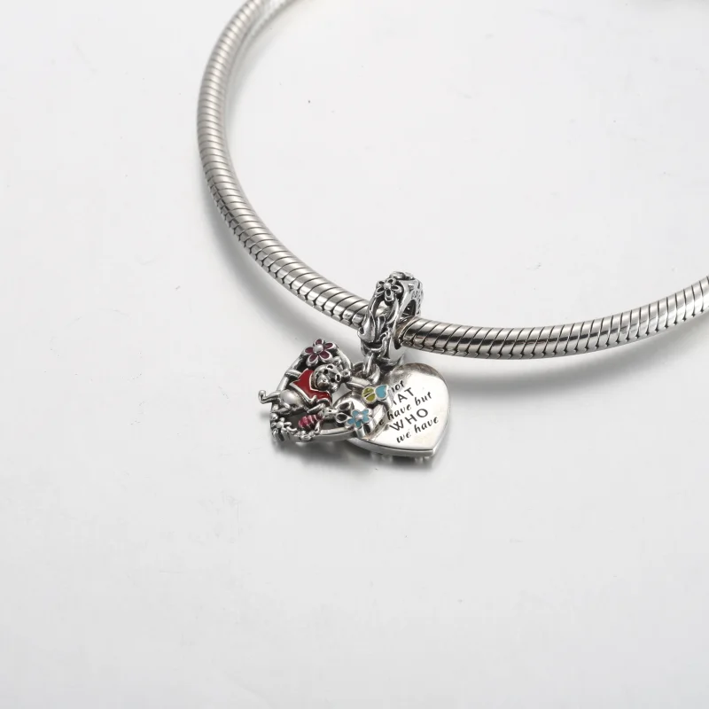(Bild für) Pandora Disney Winnie der Puuh & Ferkchen Doppel-Anhänger - 792214C01 - Ansicht 4