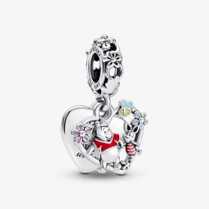 (Bild für) Pandora Disney Winnie der Puuh & Ferkchen Doppel-Anhänger - 792214C01