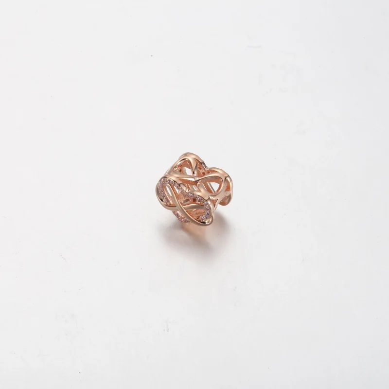 (Bild für) Pandora Family Infinity Pink Heart Charm - 782246C01 - Ansicht 2