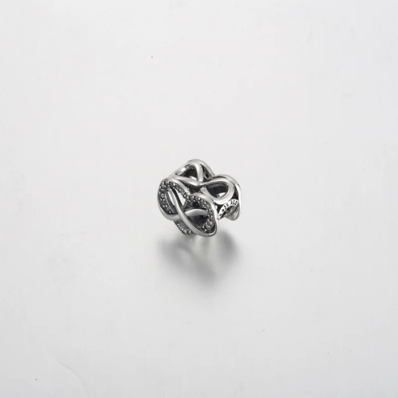 (Bild für) Pandora Family Infinity Rotes Herz Charm - 792246C01 - Ansicht 2