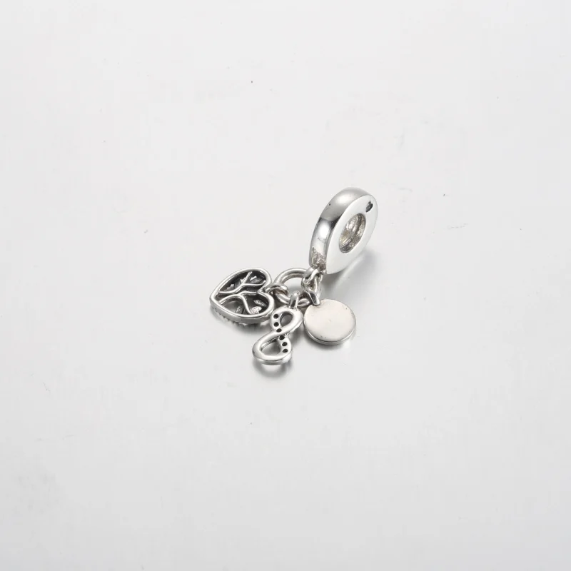 (Bild für) Pandora Family Infinity Triple Dangle Charm - 792201C01 - Ansicht 3