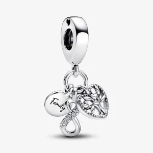 (Bild für) Pandora Family Infinity Triple Dangle Charm - 792201C01