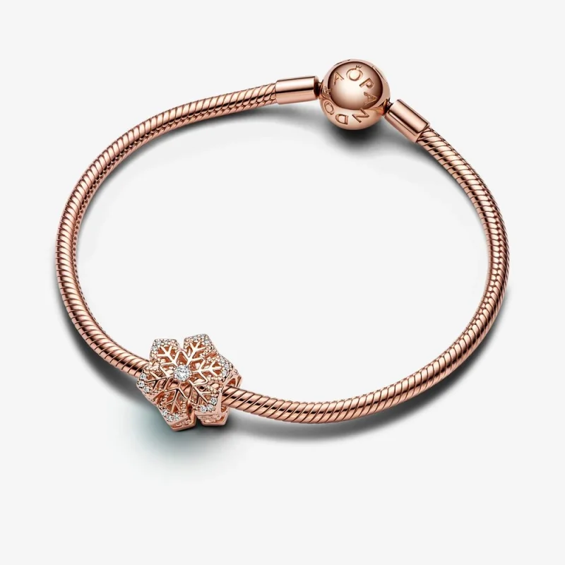 (Bild für) Pandora Festive Snowflake Charm - 782378C01 - Ansicht 8