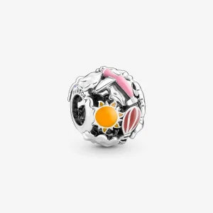 (Bild für) Pandora Fly Away Rainbow Sky & Travel Charm - 791695C01