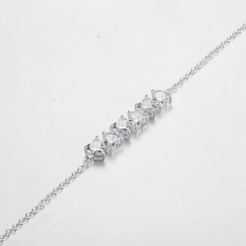 (Bild für) Pandora Funkelndes Endlose-Herzen-Ketten-Armband - 591162C01 - Ansicht 5