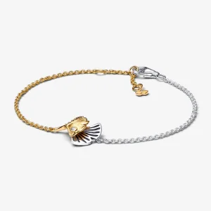 (Bild für) Pandora Ginkgo Armband aus Sterling Silber und 14k Gold plattierter Kette - 562427C01
