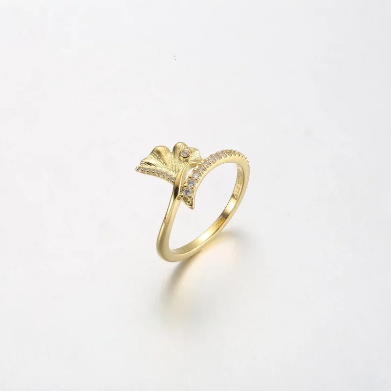 (Bild für) Pandora Ginkgo Ring aus 14k Gold - 162444C01 - Ansicht 2
