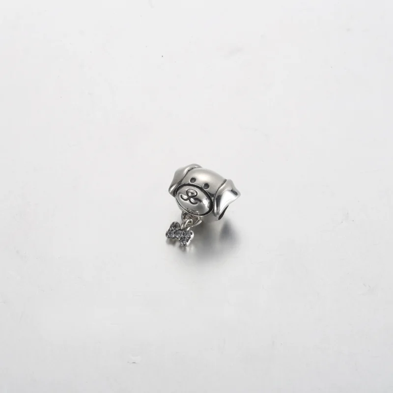 (Bild für) Pandora Haustier Hund & Knochen Charm - 792254C01 - Ansicht 2