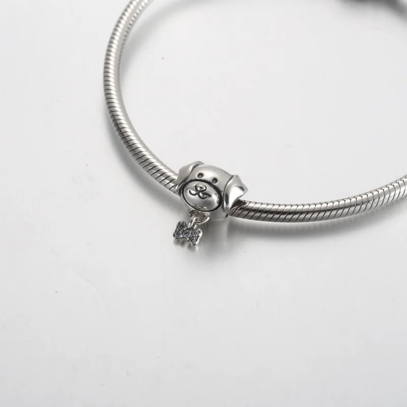 (Bild für) Pandora Haustier Hund & Knochen Charm - 792254C01 - Ansicht 5