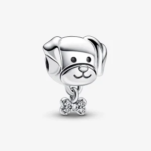 (Bild für) Pandora Haustier Hund & Knochen Charm - 792254C01