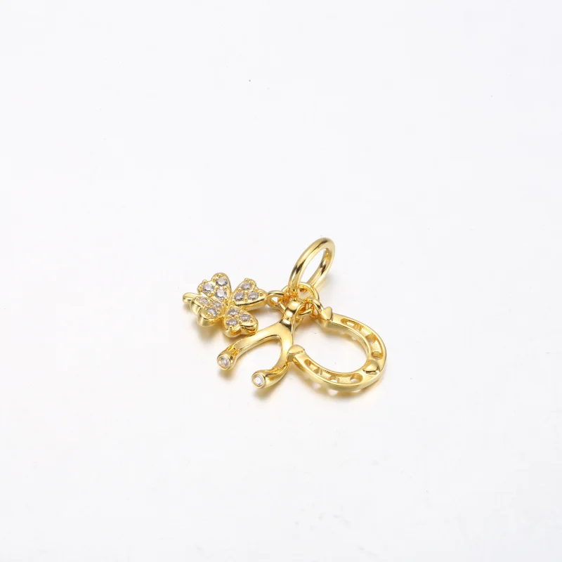 (Bild für) Pandora Lucky Clover, Wishbone & Horseshoe Anhänger - 752337c01 - Ansicht 2