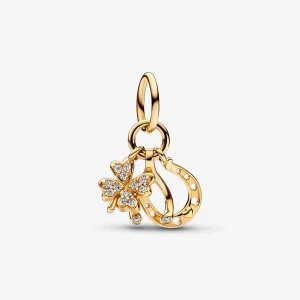 (Bild für) Pandora Lucky Clover, Wishbone & Horseshoe Anhänger - 752337c01