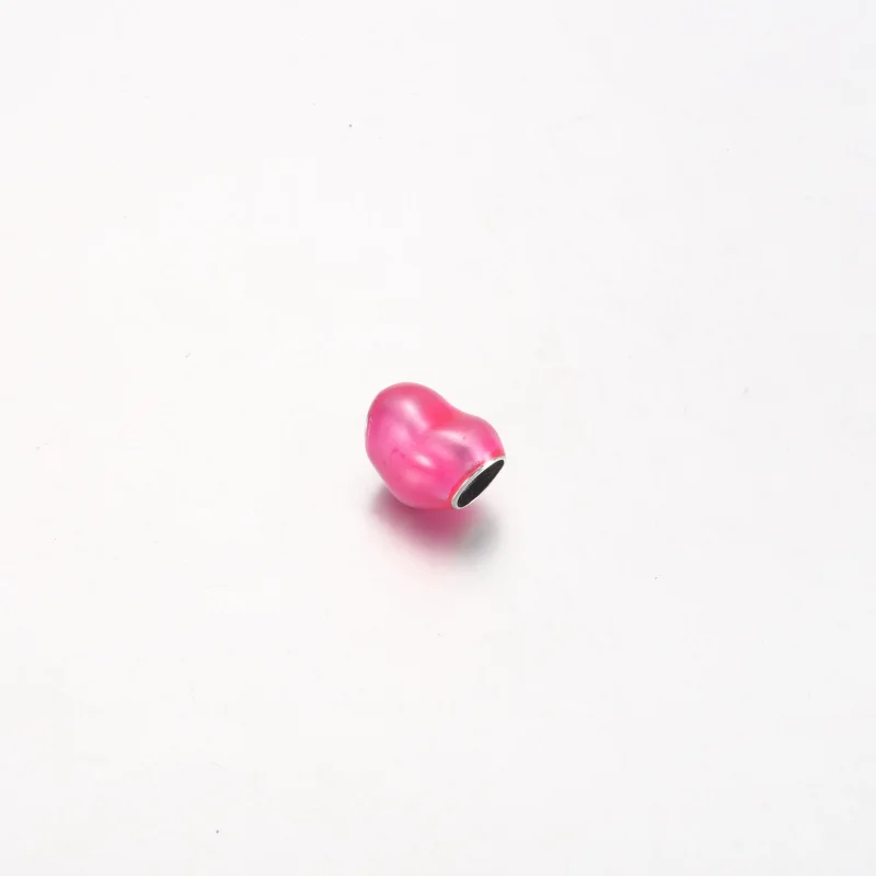 (Bild für) Pandora Metallic Pink Heart Charm - 799291C03 - Ansicht 2
