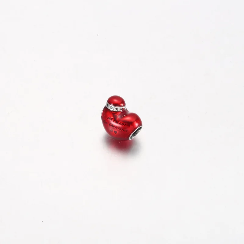 (Bild für) Pandora Metallic Red Weihnachtsherz-Anhänger - 792336C01 - Ansicht 2