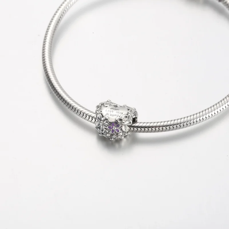 (Bild für) Pandora Mom Gänseblümchen Herz Charm - 791155C01 - Ansicht 5