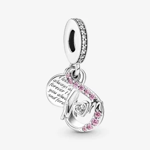 (Bild für) Pandora Mom Infinity Pavé Doppel-Anhänger - 791468C01
